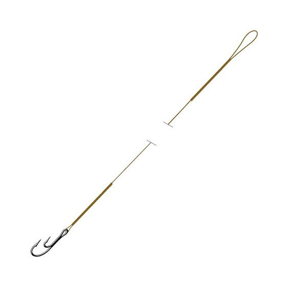 VMC Megaflex C732 Stahlvorfach mit Doppelhaken, 40cm, 11kg, 1/0
