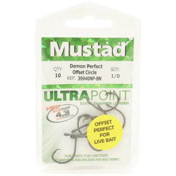 Mustad Demon Perfect Offset Circle in Duratin, versch. Größen