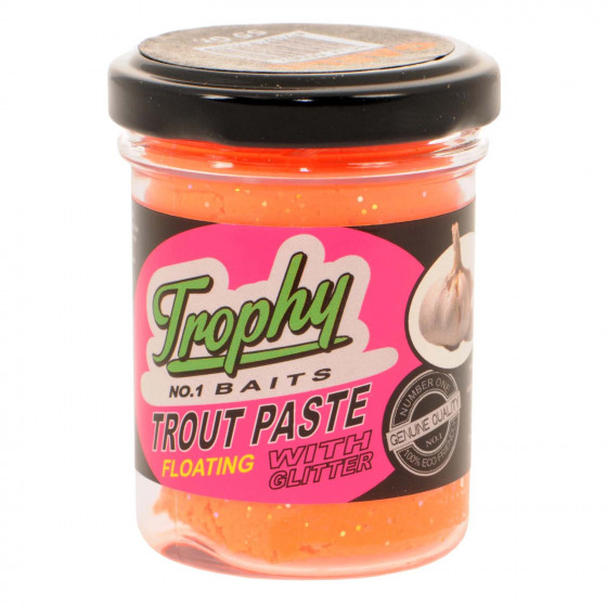 Trophy Trout Paste floating, with glitter, garlic, 55g, versch. Farbvarianten