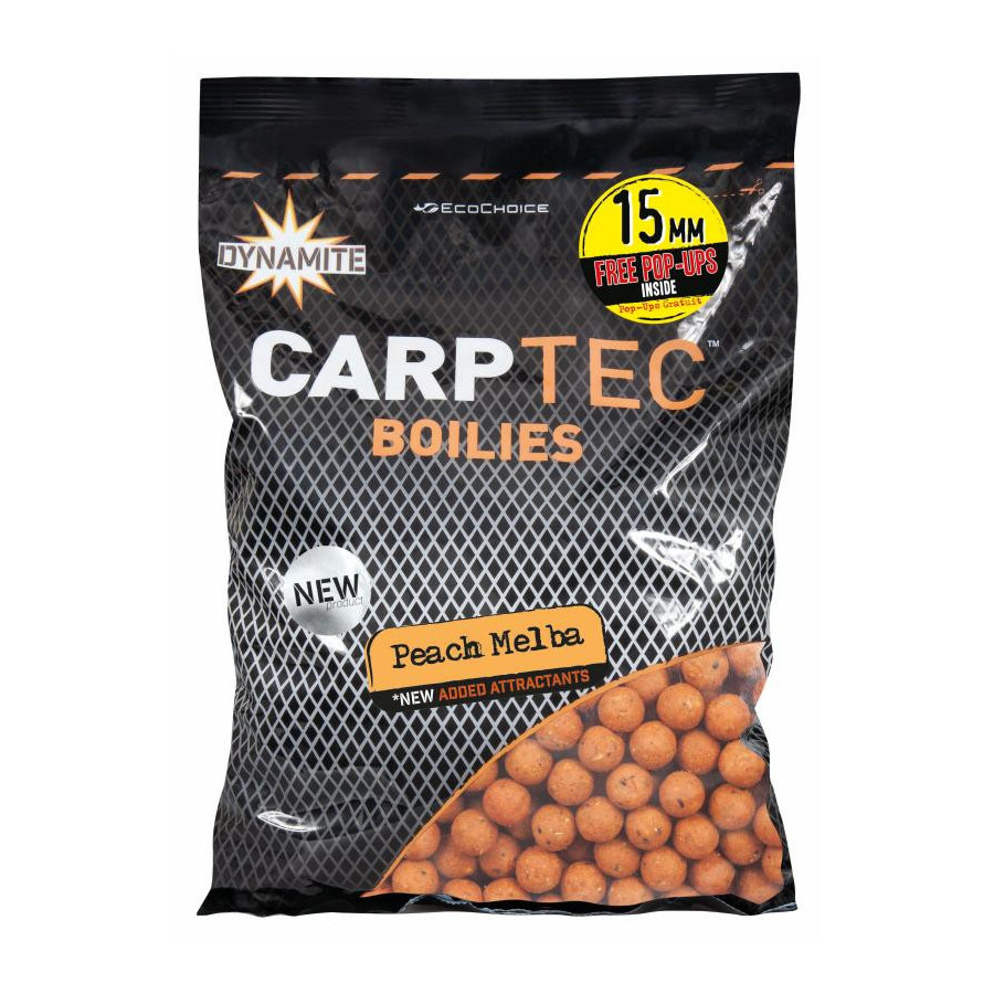 Dynamite Baits Carptec Boilies Peach Melba 15mm 1,8kg