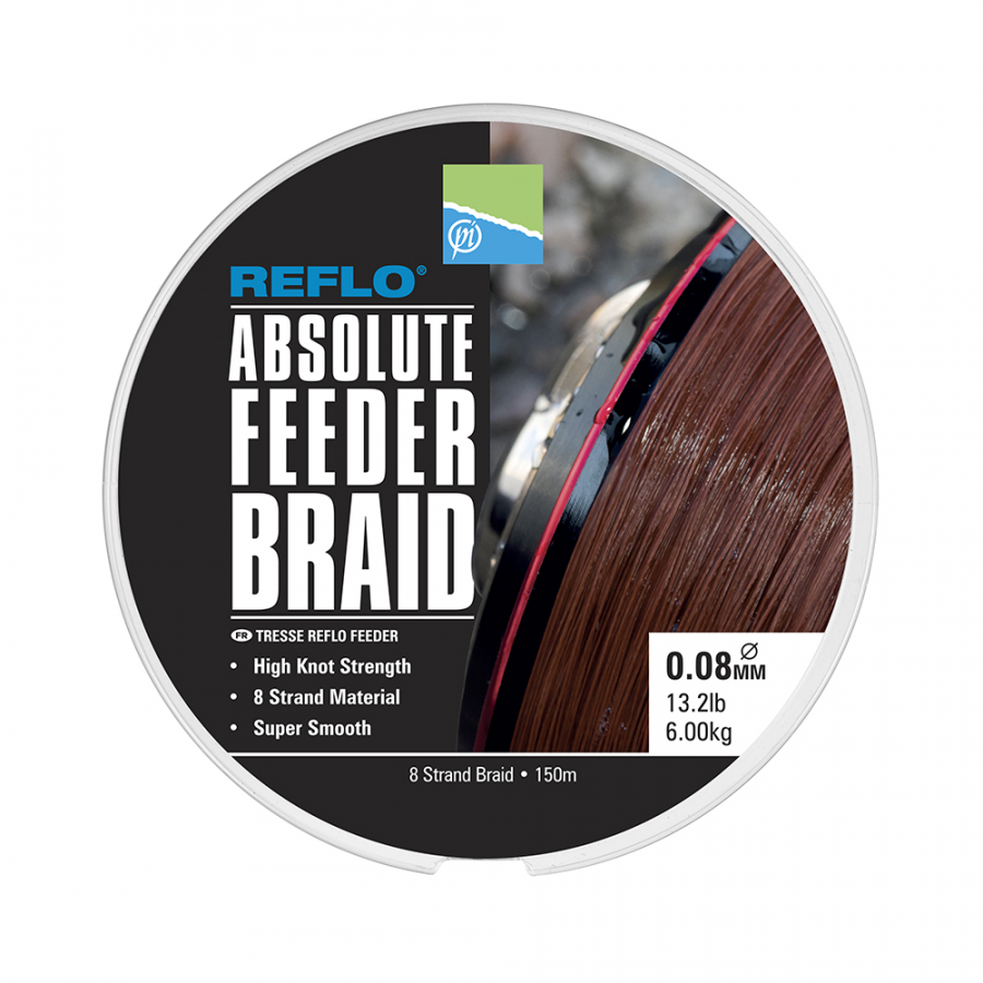 Preston Reflo Absolute Feeder Braid 150m  0,10mm/0,12mm