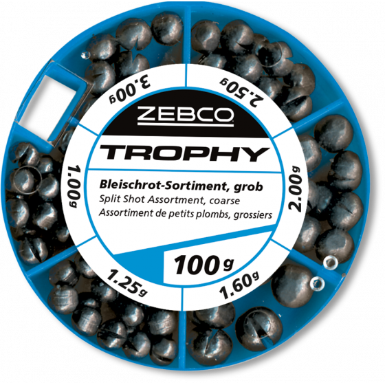 Zebco Bleischrot-Sortiment 100g,grob