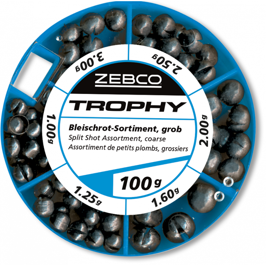 Zebco Bleischrot-Sortiment 100g,grob