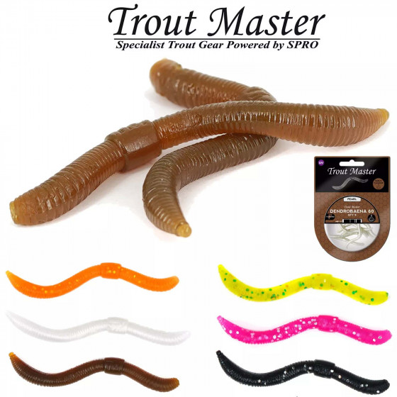 Spro Trout Master Dendrobaena 60, Knoblauch - Wurmimitation
