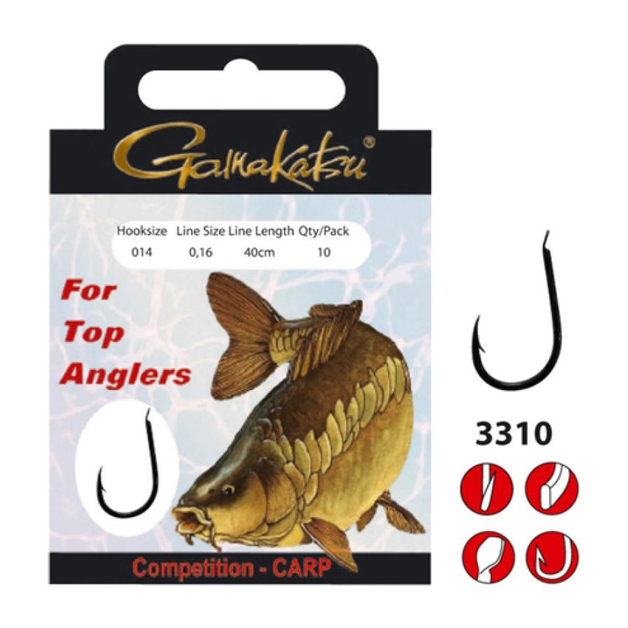 Gamakatsu BKS-3310B Carp Feeder, Hair Rigs, 70cm