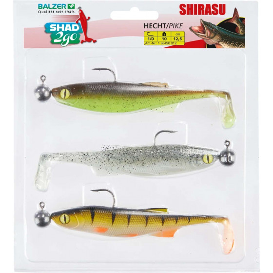 Balzer Shirasu Shad 2 Go, 3er Set, versch. Varianten
