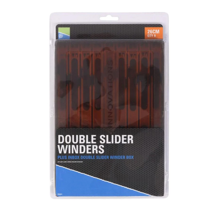 Preston Double Slider Winders 26cm In A Box, orange