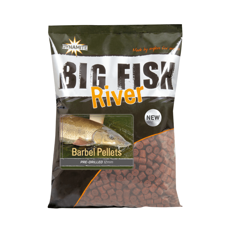 Dynamite Baits Big Fish River Barbel Pellets, 12mm, 1,8kg