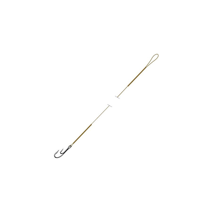 VMC Megaflex C732 Stahlvorfach mit Doppelhaken, 40cm, 11kg, 2/0
