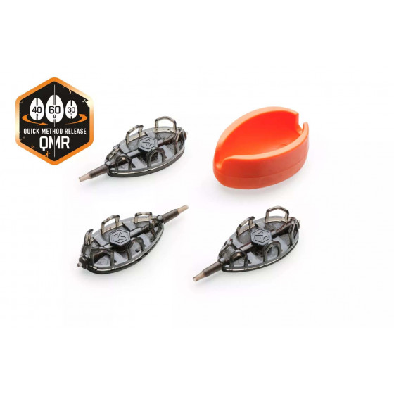 Mivardi Method Feeder Set QMR Grip L long (30g + 40g + 50g + mould)