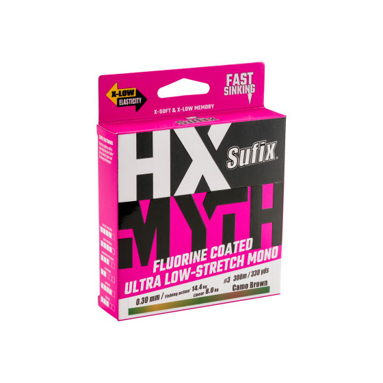 Sufix HX Myth, 150m, CAmo Brown, verschiedene Varianten