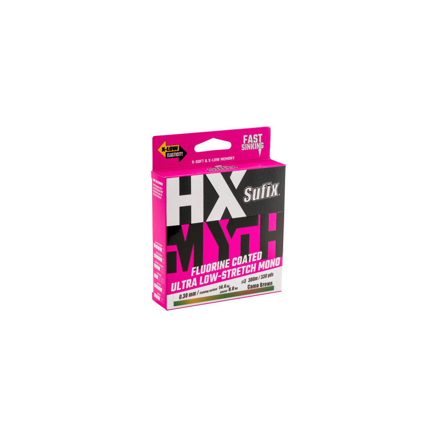 Sufix HX Myth, 150m, CAmo Brown, verschiedene Varianten