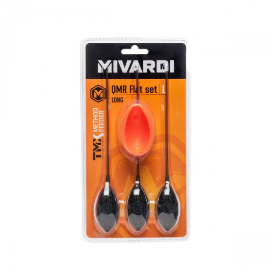 Mivardi Method Feeder Set QMR Flat L long (30+40g+50g+Mould)