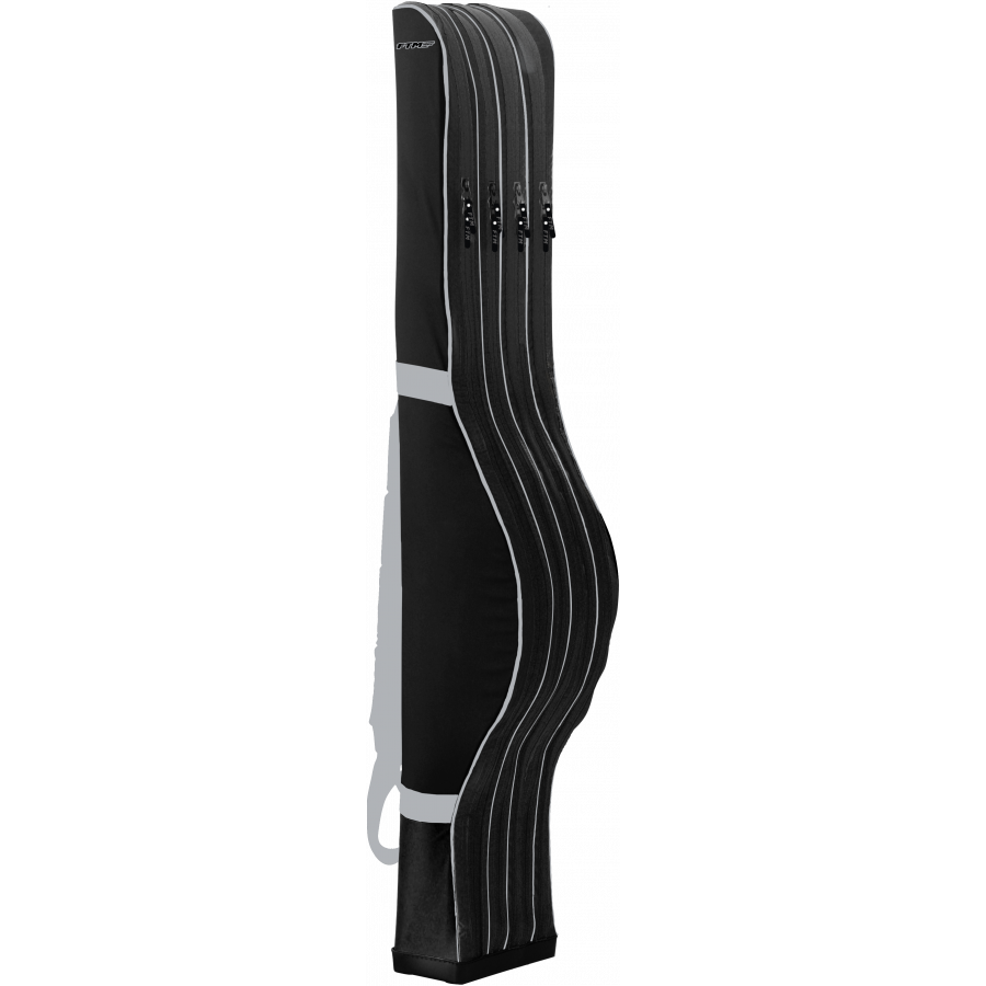 Futteral Hardcase Futteral Ranger Pro, 1,60m, 4 Kammern,  4 Rutenfächer, grau