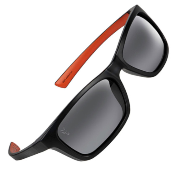 Fox Collection Wraps Black/Orange Grey Lense - Polarisationsbrille