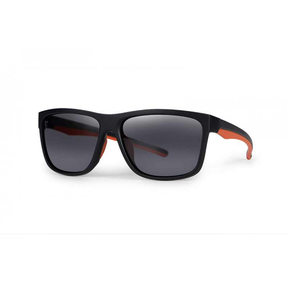 Fox Collection Black Orange Shades - Grey Lens - Polarisationsbrille