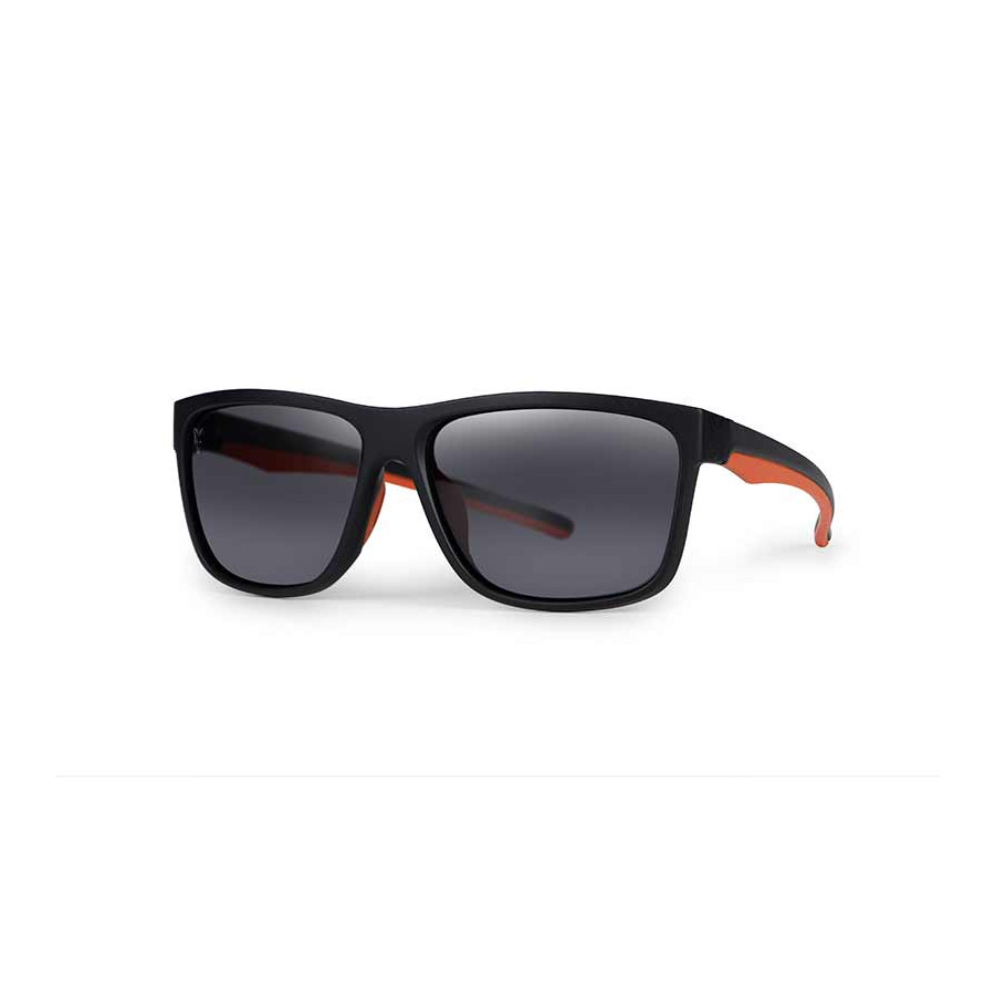 Fox Collection Black Orange Shades - Grey Lens - Polarisationsbrille