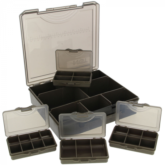 NGT Tackle Box System 4 in 1 oder 7 in 1, schwarz