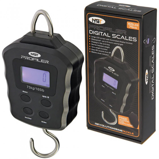 NGT Profiler Waage - Digital 165lb / 75kg mit Neoprenetasche