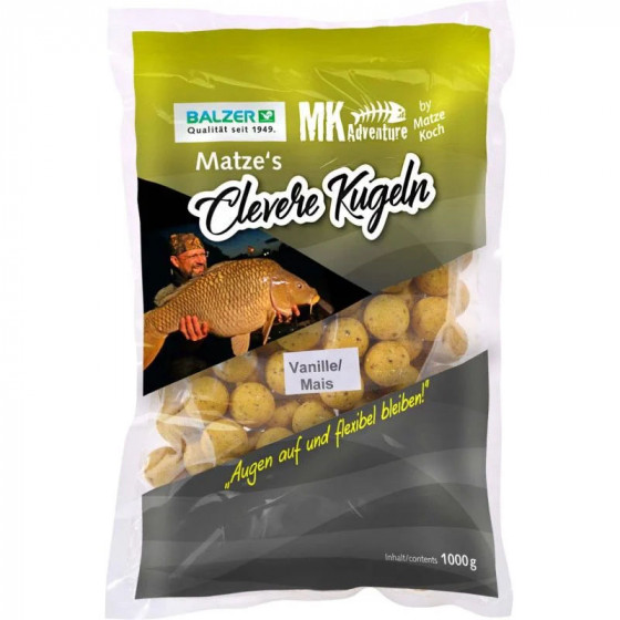 Balzer MK Boilies Clevere Kugel, 16 und 20mm gemischt, 1kg, verschiedene Varianten