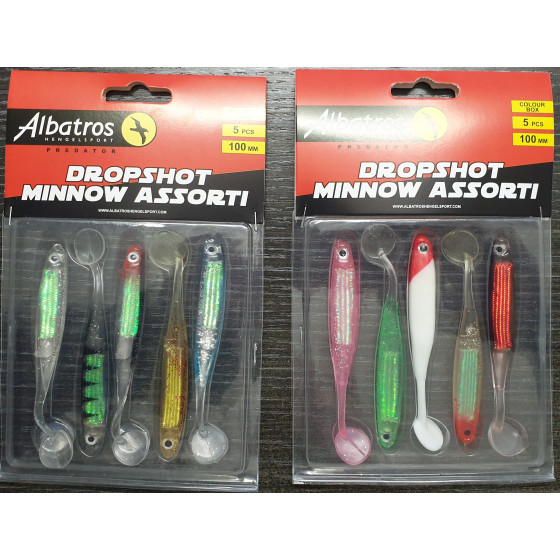 Albatros Dropshot Minnow Set, verschiedene Varianten