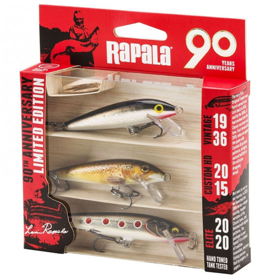 Rapala 90 Years Lure Kit Countdown – Limitierte Jubiläums-Edition mit drei legendären Countdown-Modellen