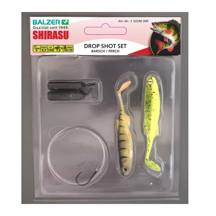 Balzer Shirasu Drop Shot Set, 7,5cm