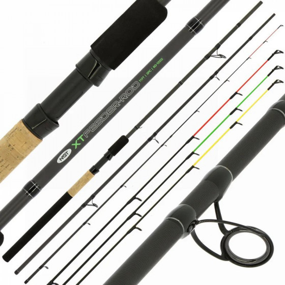 NGT XT Feederrute 11ft / 3,30 m, WG:80-120g –3 Carbon-Wechselspitzen