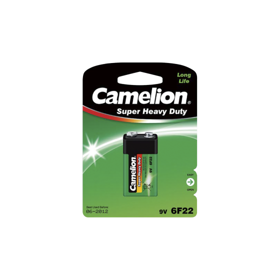 Camelion Block-Batterie Super Heavy Duty 9V, Typ 6F22